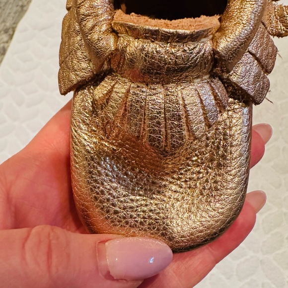 Freshly Picked Gold Baby Moccasins - Picture 4 of 4